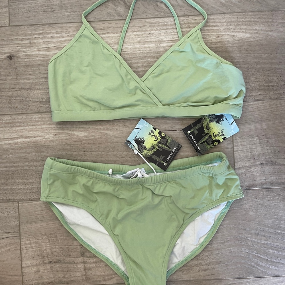 Carve Designs Light Green Swimwear